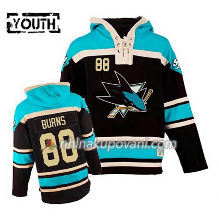 San Jose Sharks Brent Burns 88 Černá Sawyer Mikiny Hooded - Dětské